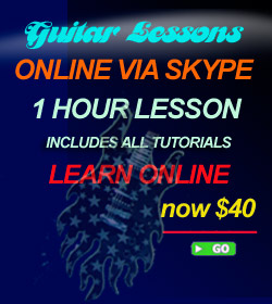 Skype On-line Guitar Lessons 1 Lesson